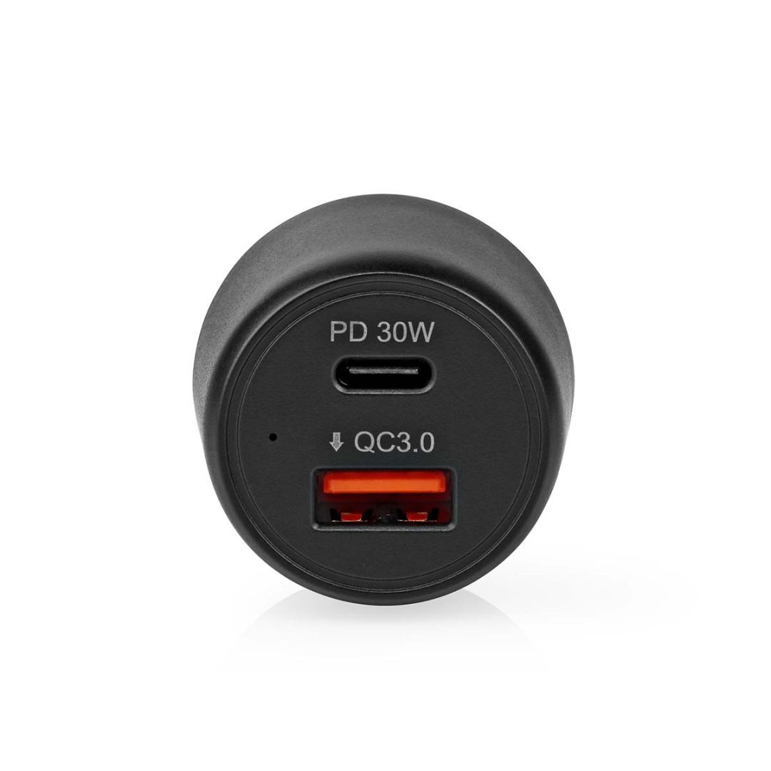 Nedis Car Charger Black