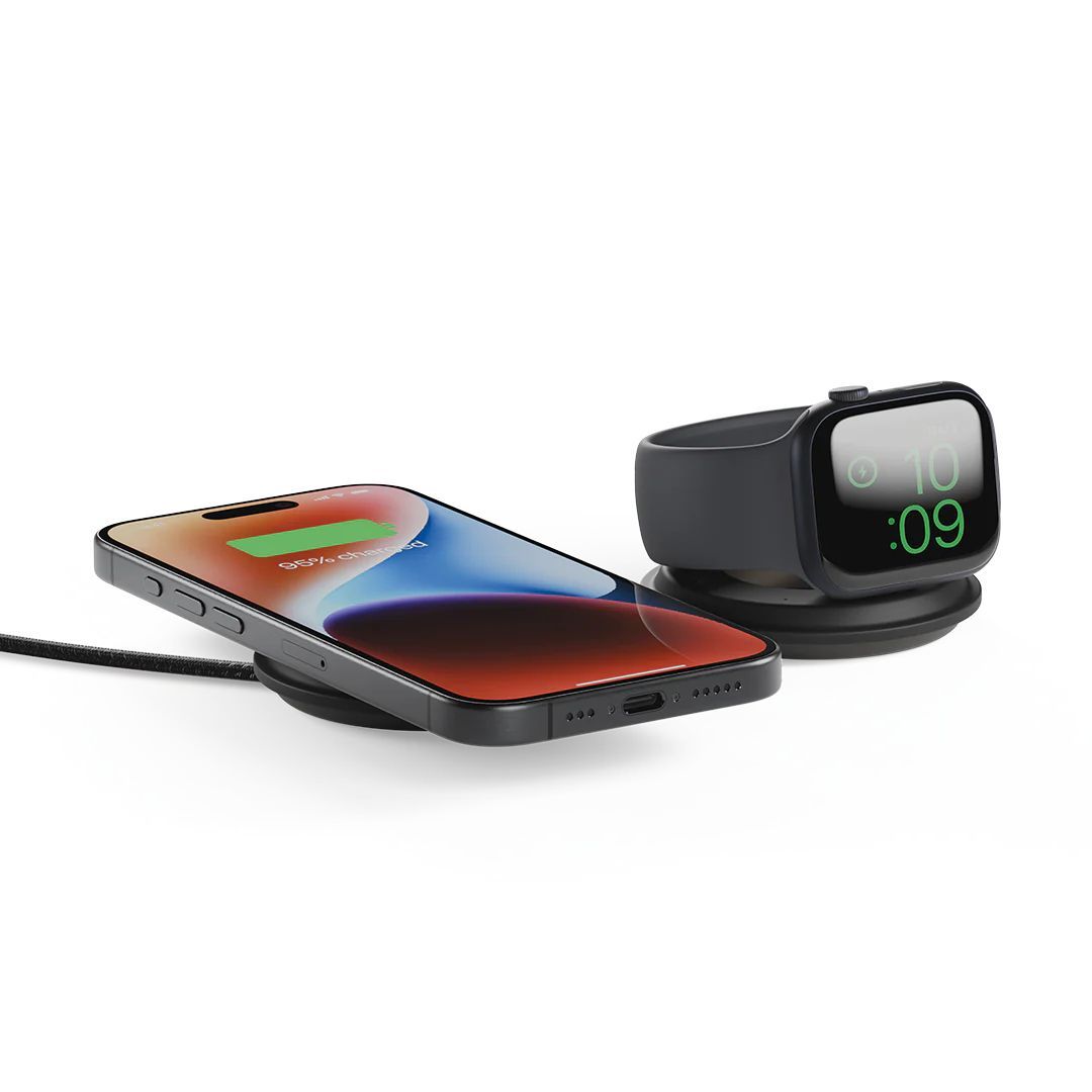 Native Union Voyage 2-in-1 Qi2 wireless charger Black Native Union Voyage 2-in-1 Qi2 wireless charger Black