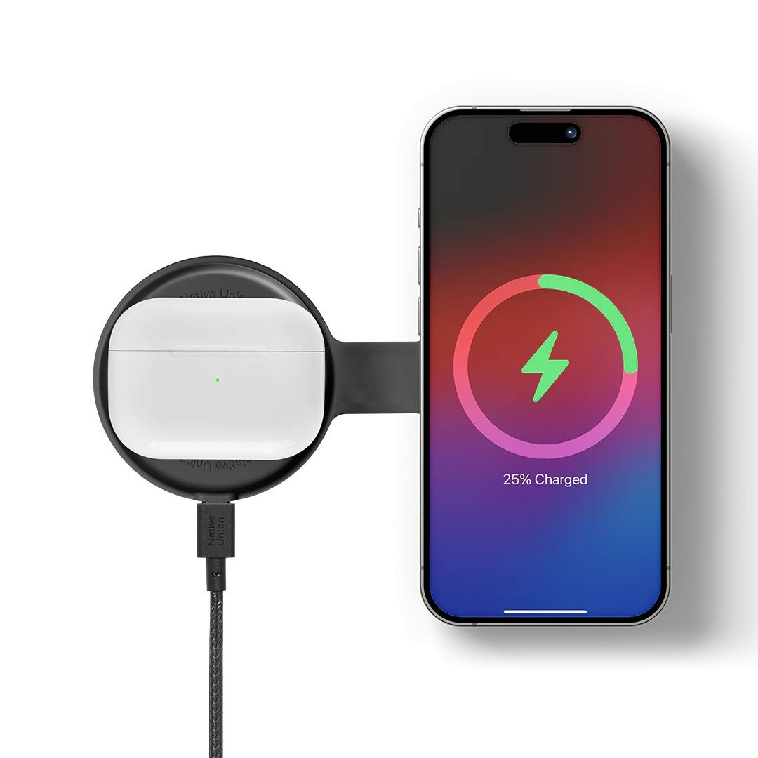 Native Union Voyage 2-in-1 Qi2 wireless charger Black Native Union Voyage 2-in-1 Qi2 wireless charger Black