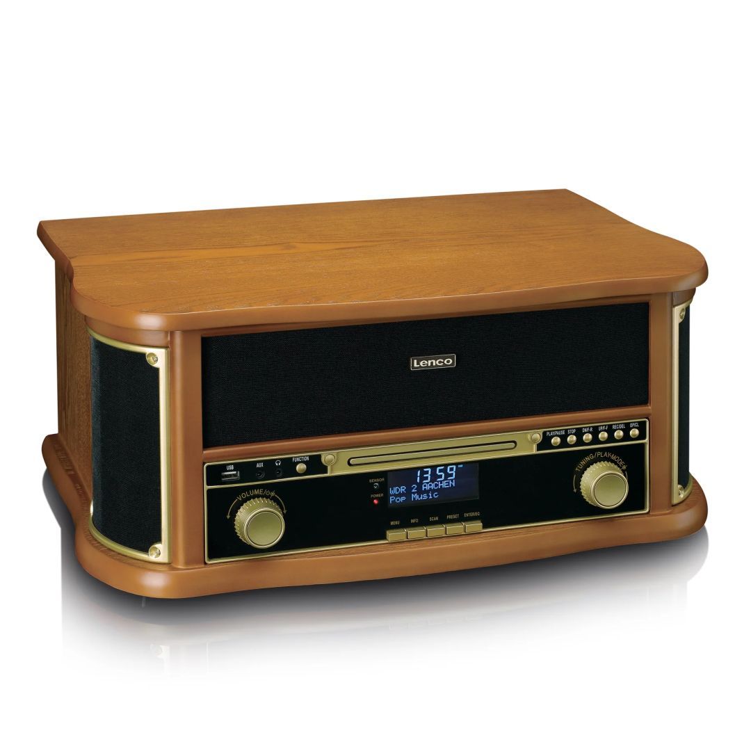 Lenco TCD-2571 Retro Turntable with Bluetooth Wood Lenco TCD-2571 Retro Turntable with Bluetooth Wood