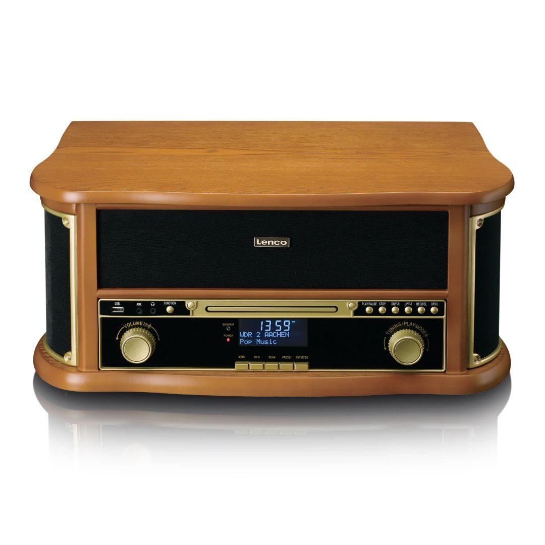Lenco TCD-2571 Retro Turntable with Bluetooth Wood Lenco TCD-2571 Retro Turntable with Bluetooth Wood