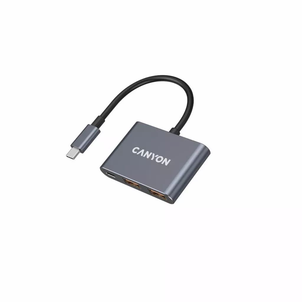 Canyon CNS-TDS3 3 Ports USB-C HUB Dark Grey