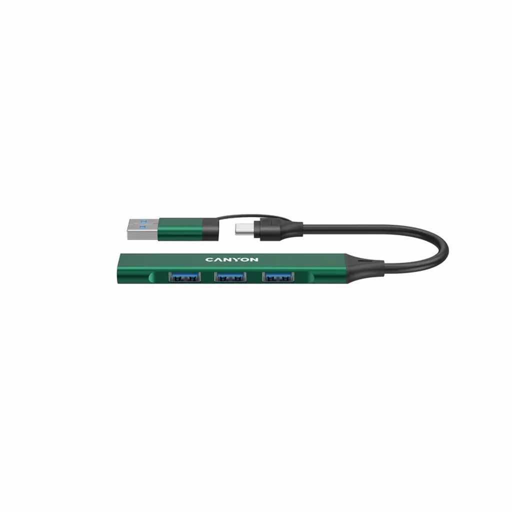 Canyon CNS-TDS02GR 4-portos USB2.0 HUB Green Canyon CNS-TDS02GR 4-portos USB2.0 HUB Green