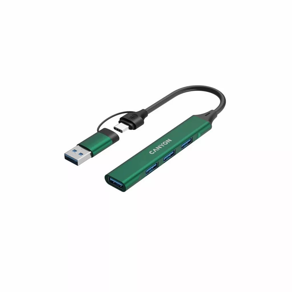 Canyon CNS-TDS02GR 4-portos USB2.0 HUB Green Canyon CNS-TDS02GR 4-portos USB2.0 HUB Green