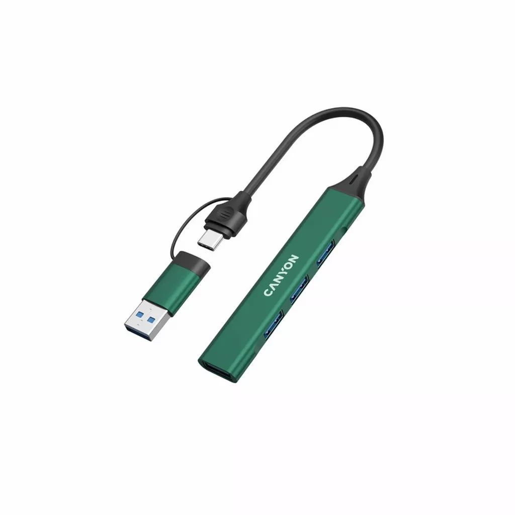 Canyon CNS-TDS02GR 4-portos USB2.0 HUB Green Canyon CNS-TDS02GR 4-portos USB2.0 HUB Green