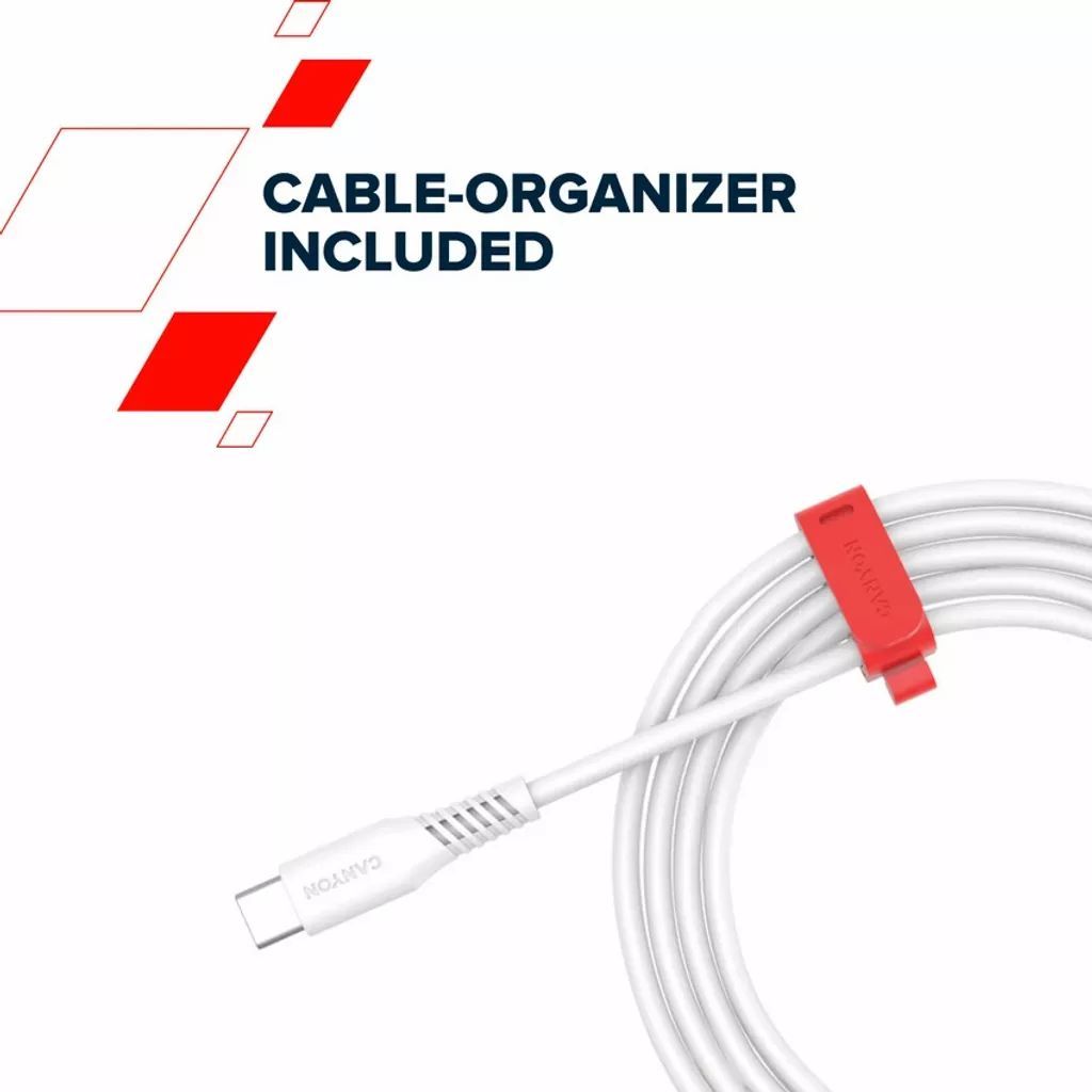Canyon CC100SC C-C 100W cable 1,2m White Canyon CC100SC C-C 100W cable 1,2m White