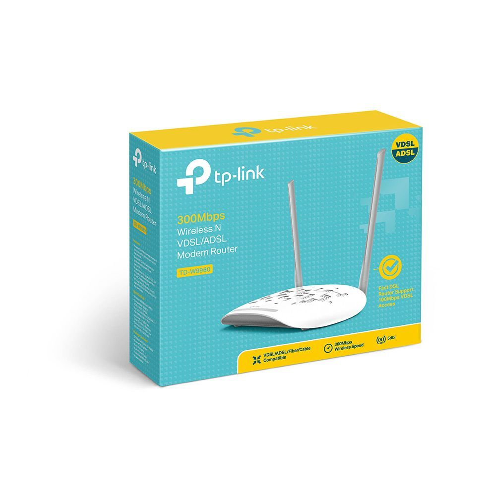 TP-Link TD-W9960 300Mbps Wireless N VDSL/ADSL Modem Router TP-Link TD-W9960 300Mbps Wireless N VDSL/ADSL Modem Router