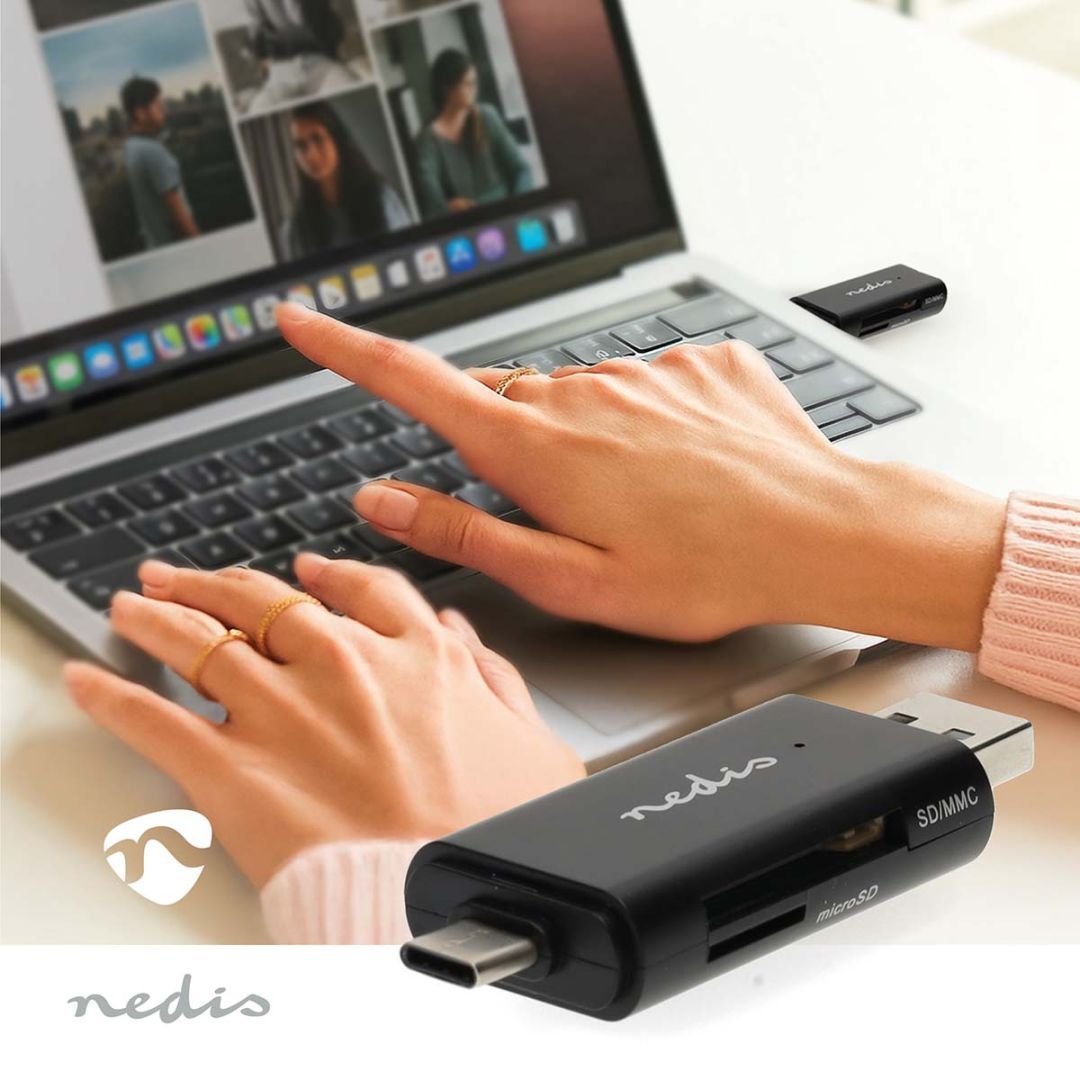 Nedis Card Reader Black Nedis Card Reader Black