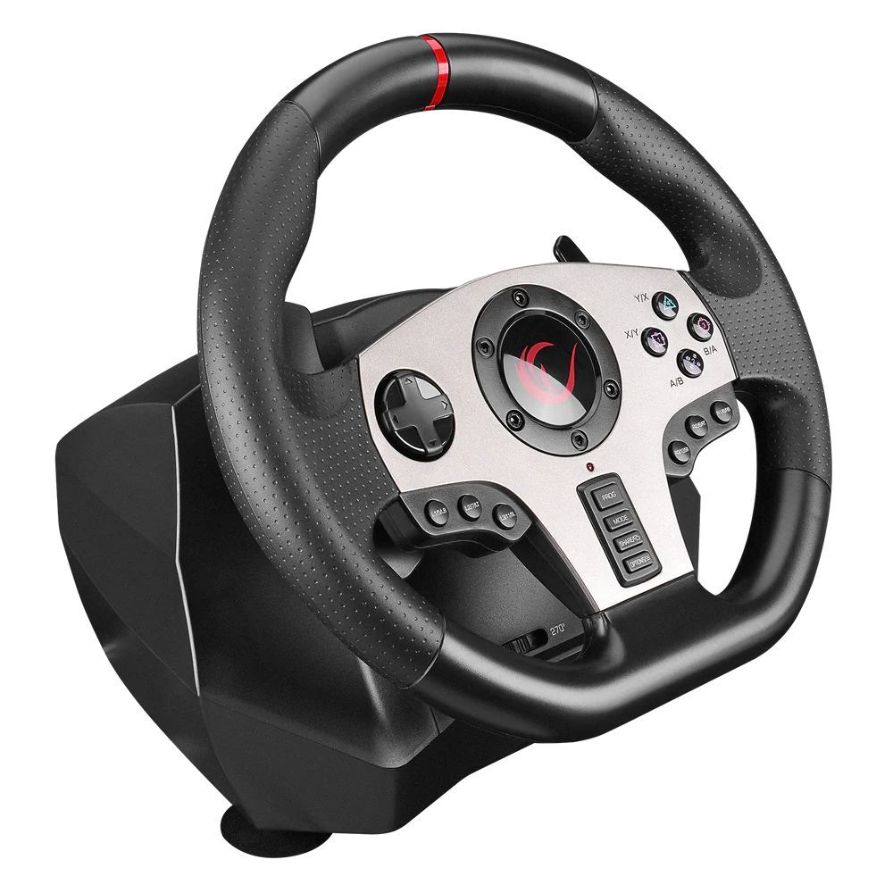 Rampage V902 PC-3 Pedal Gaming Wheel Black Rampage V902 PC-3 Pedal Gaming Wheel Black