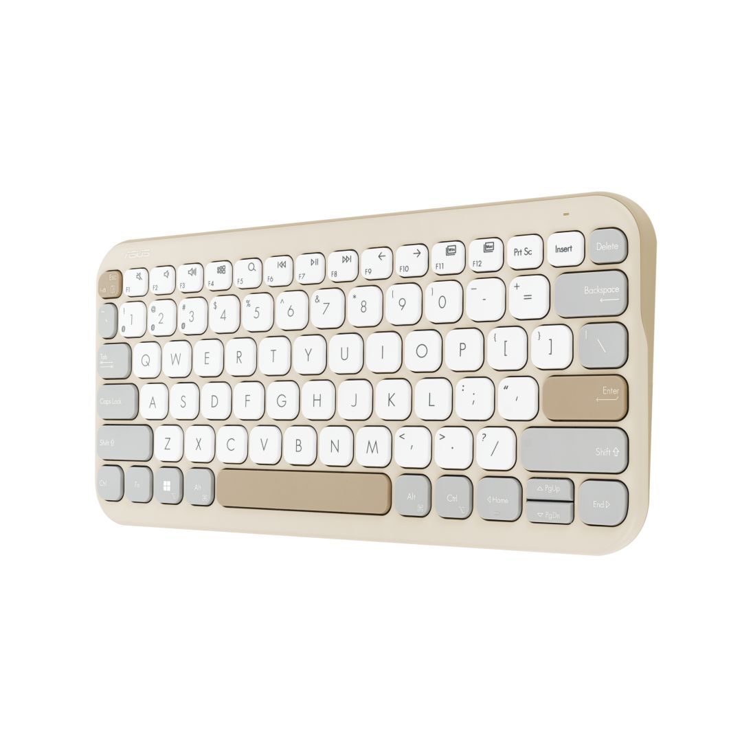 Asus Marshmallow Keyboard KW100 Wireless Keyboard Oat Milk HU Asus Marshmallow Keyboard KW100 Wireless Keyboard Oat Milk HU