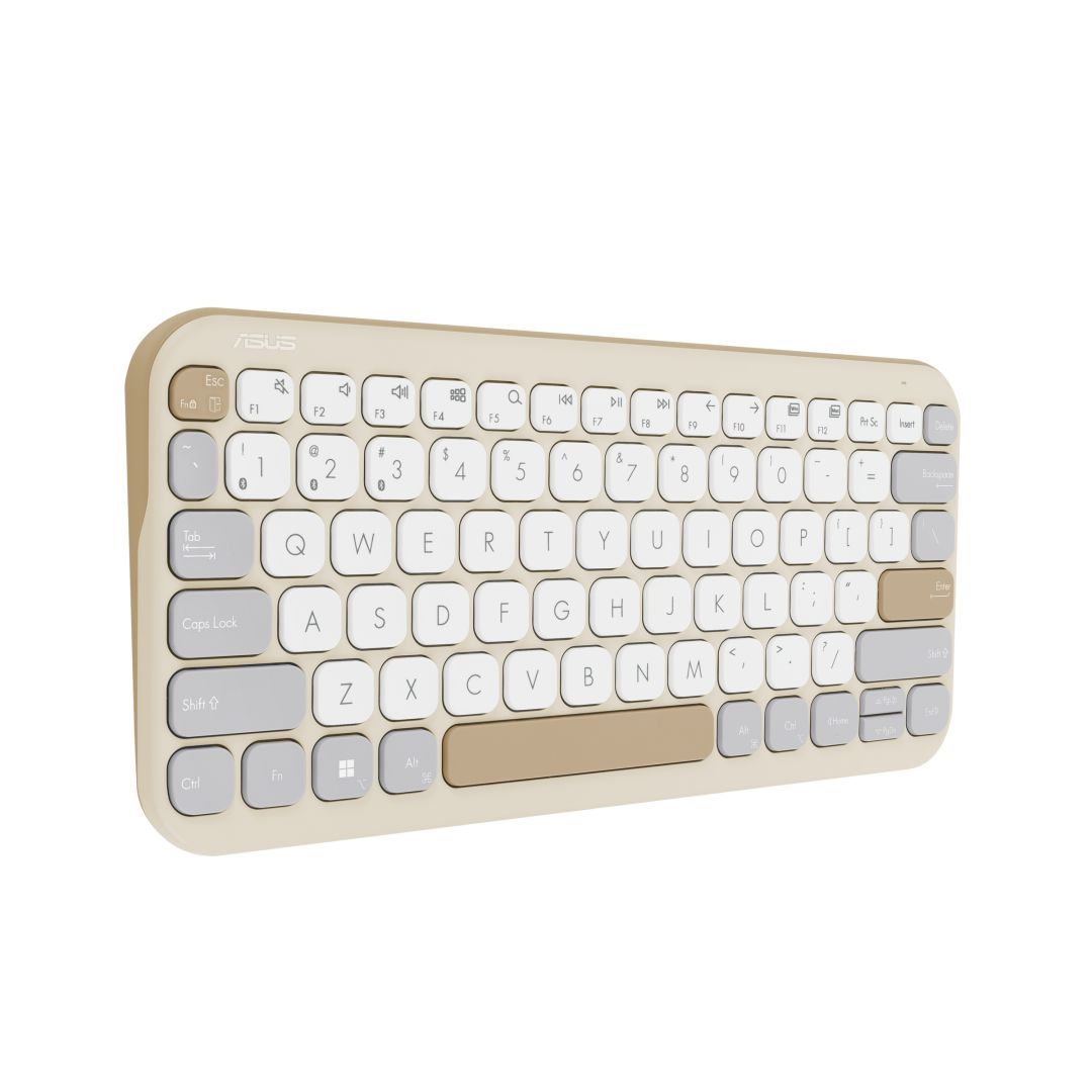 Asus Marshmallow Keyboard KW100 Wireless Keyboard Oat Milk HU Asus Marshmallow Keyboard KW100 Wireless Keyboard Oat Milk HU