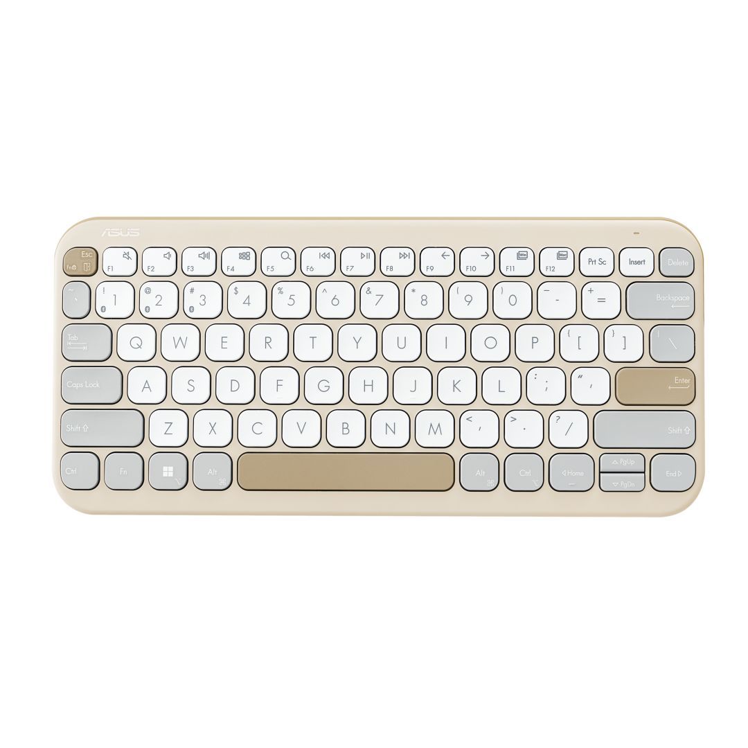 Asus Marshmallow Keyboard KW100 Wireless Keyboard Oat Milk HU Asus Marshmallow Keyboard KW100 Wireless Keyboard Oat Milk HU