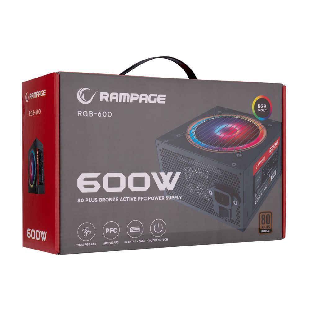 Rampage 600W 80+ Bronze RGB-600 Rampage 600W 80+ Bronze RGB-600