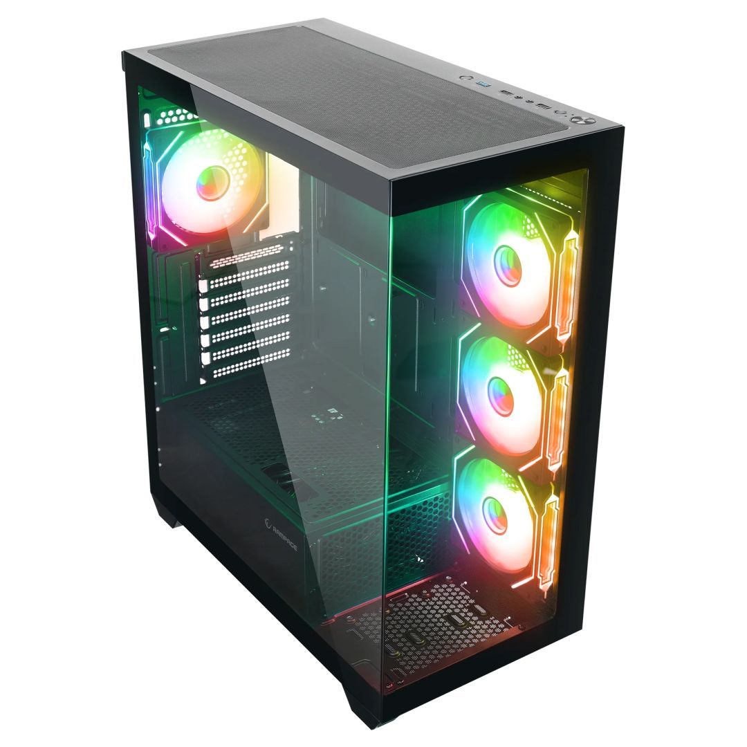 Rampage Hydra V4 RGB Tempered Glass Black Rampage Hydra V4 RGB Tempered Glass Black