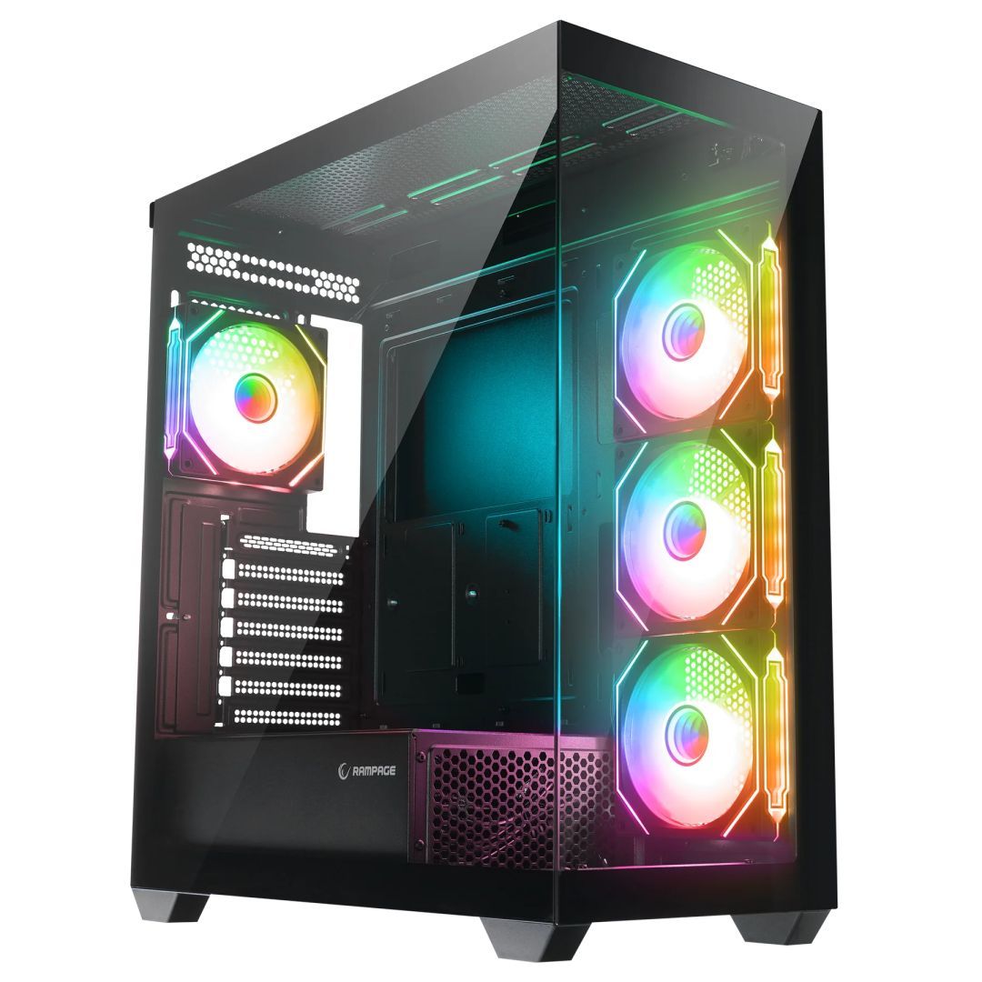 Rampage Hydra V4 RGB Tempered Glass Black Rampage Hydra V4 RGB Tempered Glass Black