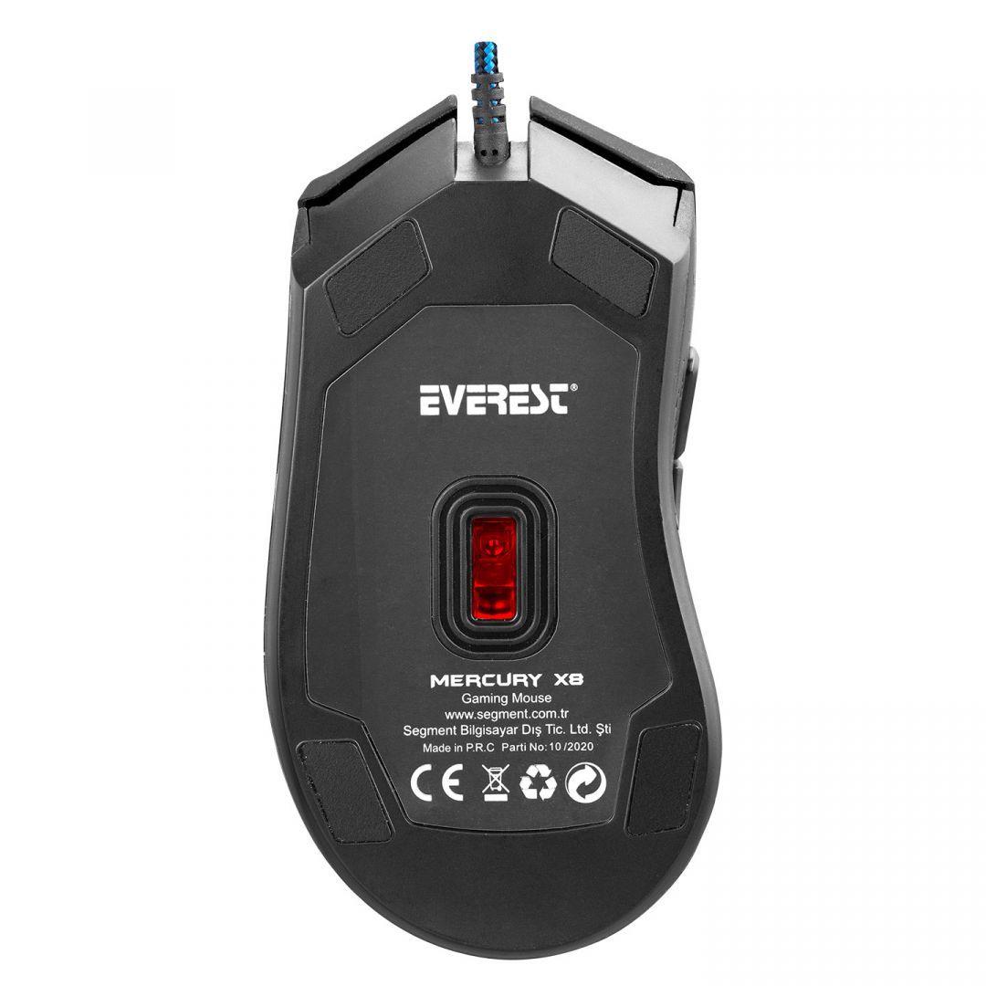 Everest Mercury X8 RGB Gaming Optical Mouse Black Everest Mercury X8 RGB Gaming Optical Mouse Black