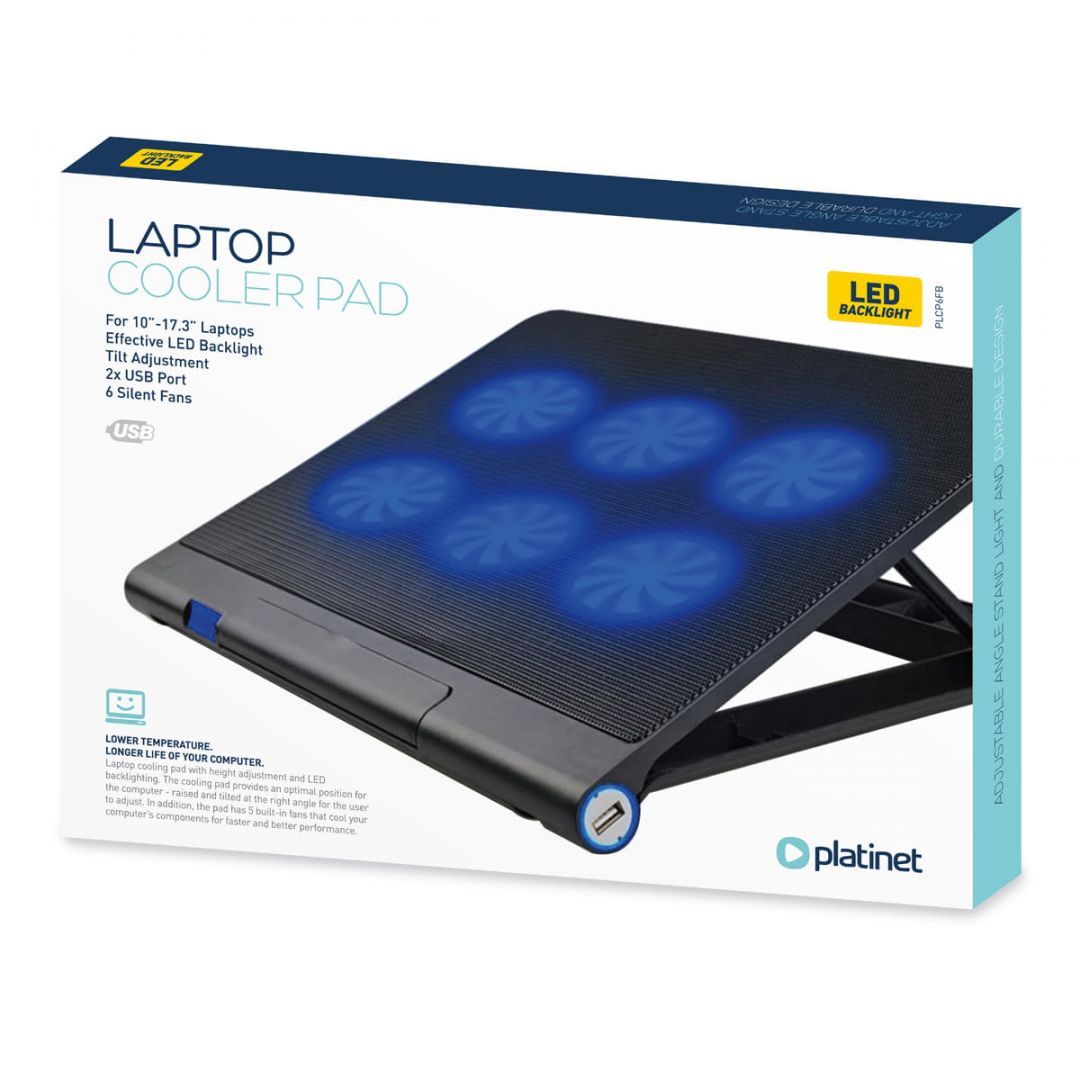 Platinet PLCP6FB Notebook Hűtő Black Platinet PLCP6FB Notebook Hűtő Black