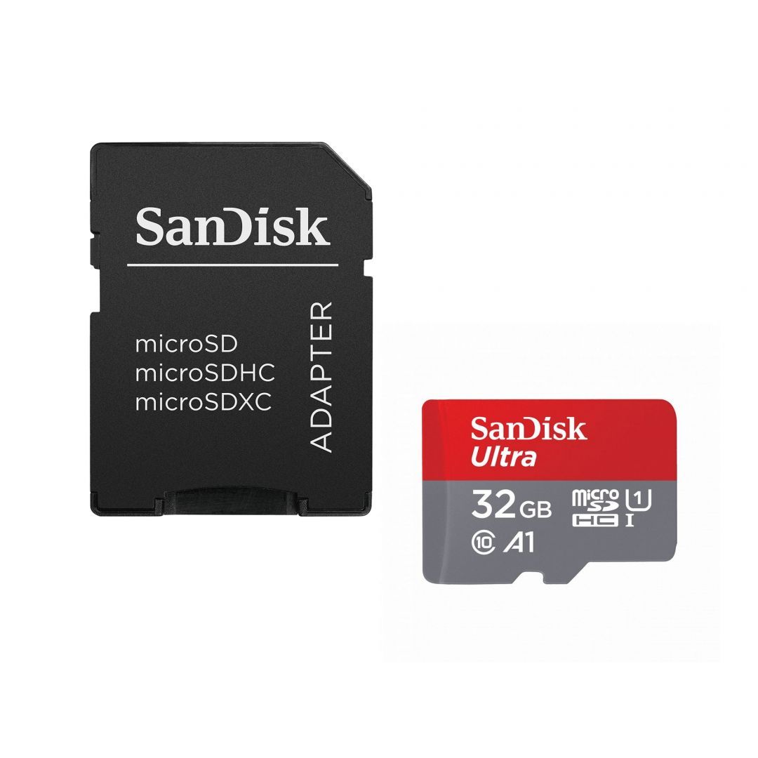 Sandisk 32GB microSDHC Ultra Class 10 UHS-I A1 + adapterrel Sandisk 32GB microSDHC Ultra Class 10 UHS-I A1 + adapterrel