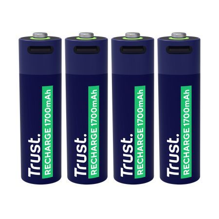 Trust 1700mAh AA Ni-MH akkumulátor 4db/csomag Trust 1700mAh AA Ni-MH akkumulátor 4db/csomag