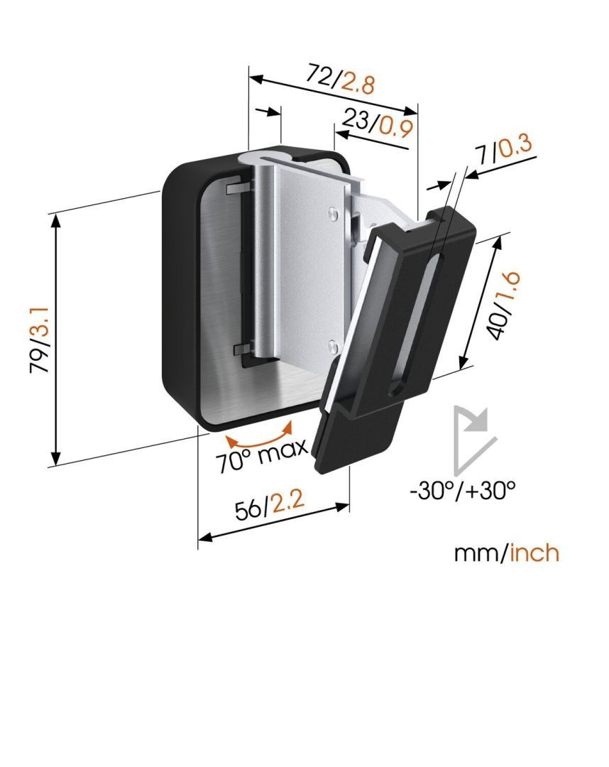 Vogel's SOUND 3200 Speaker Wall mount Black Vogel's SOUND 3200 Speaker Wall mount Black