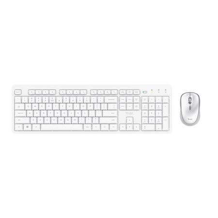 Trust Ody II Wireless Keyboard Combo White US Trust Ody II Wireless Keyboard Combo White US