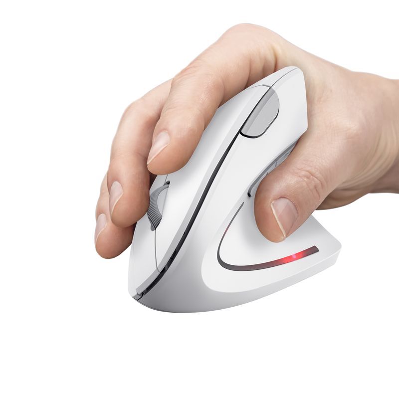 Trust Verto Vertical Ergonomic Mouse White Trust Verto Vertical Ergonomic Mouse White