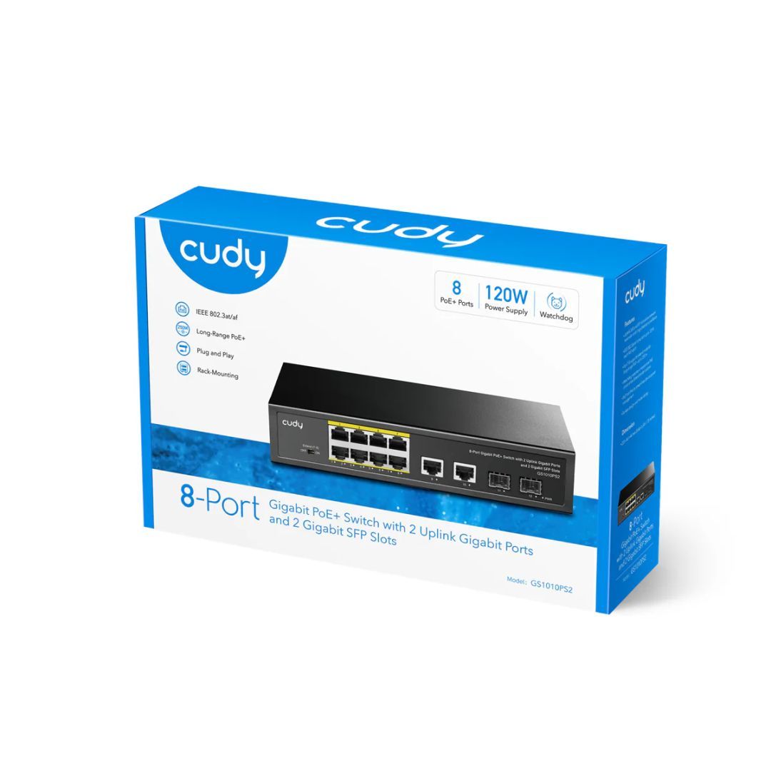 Cudy GS1010PS2 8-port PoE Switch Cudy GS1010PS2 8-port PoE Switch
