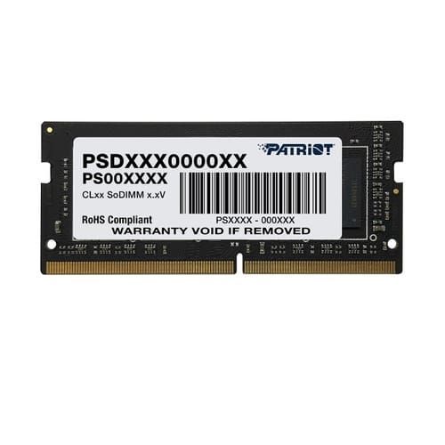 Patriot 8GB DDR4 3200MHz SODIMM Signature Line Patriot 8GB DDR4 3200MHz SODIMM Signature Line