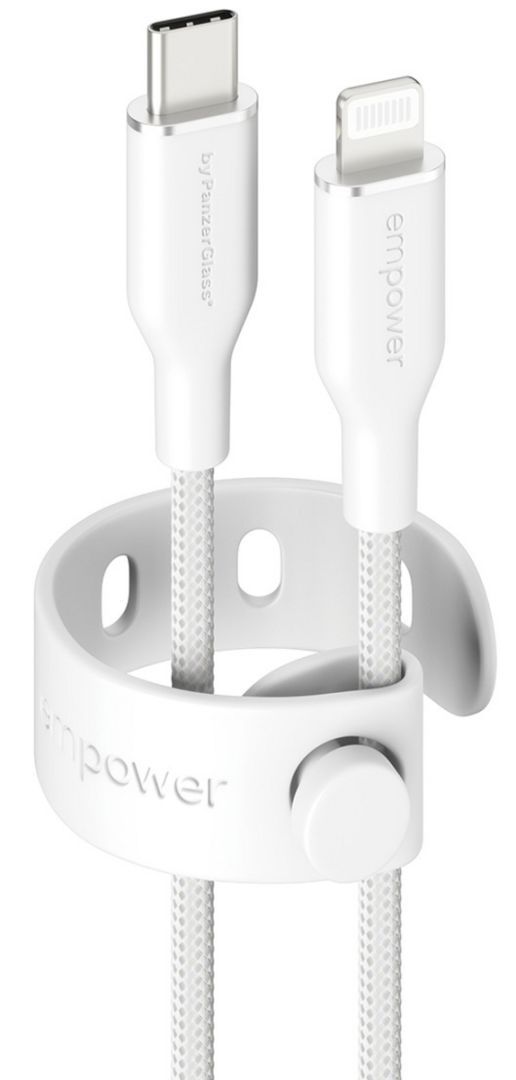 PanzerGlass 60W USB-C to Lightning USB 2.0 cable 1,2m White PanzerGlass 60W USB-C to Lightning USB 2.0 cable 1,2m White