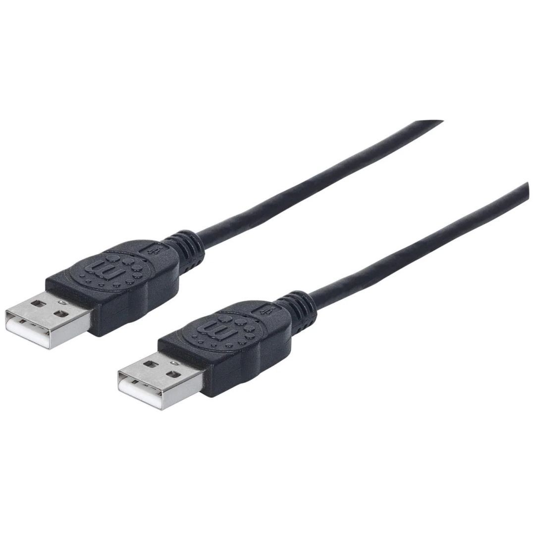 Manhattan Hi-Speed USB A Device Cable 1m Black Manhattan Hi-Speed USB A Device Cable 1m Black