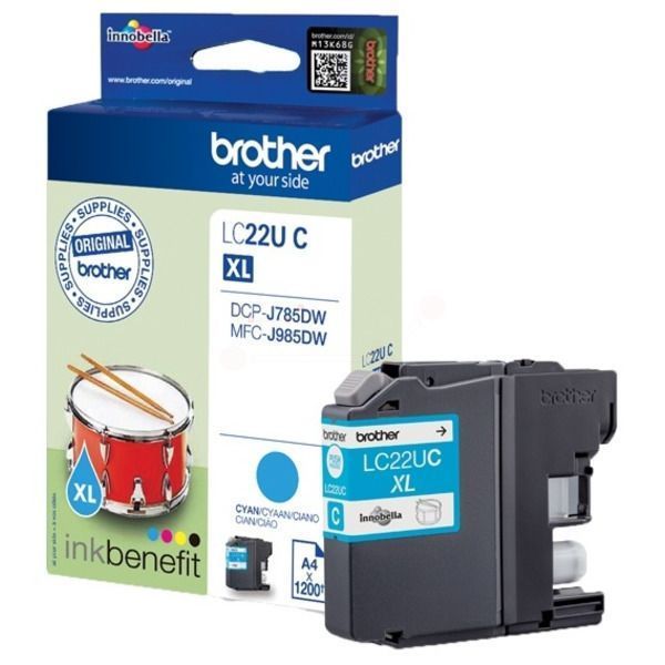 Brother LC22UC XL Cyan tintapatron