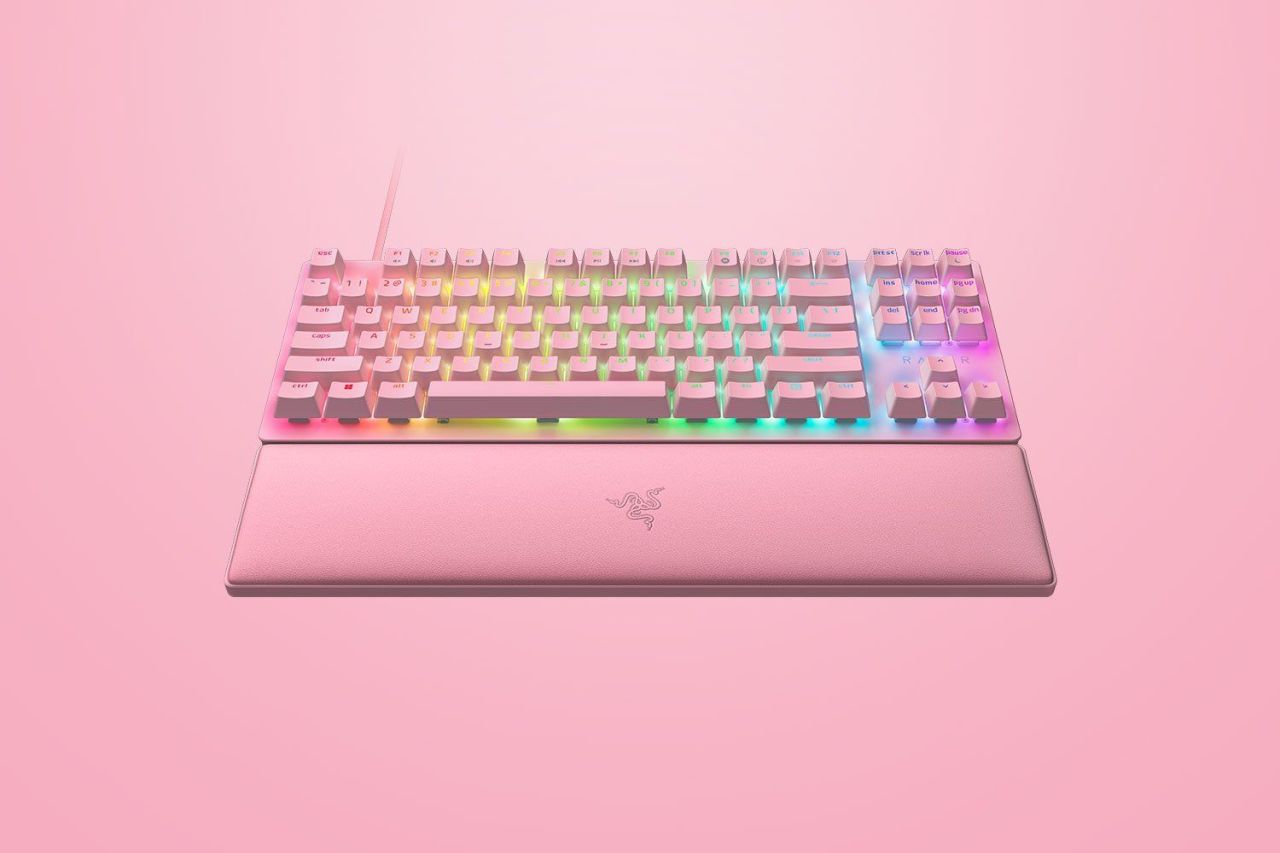 Razer Huntsman V2 Tenkeyless Linear Optical Red Switch Keyboard Quartz US Razer Huntsman V2 Tenkeyless Linear Optical Red Switch Keyboard Quartz US