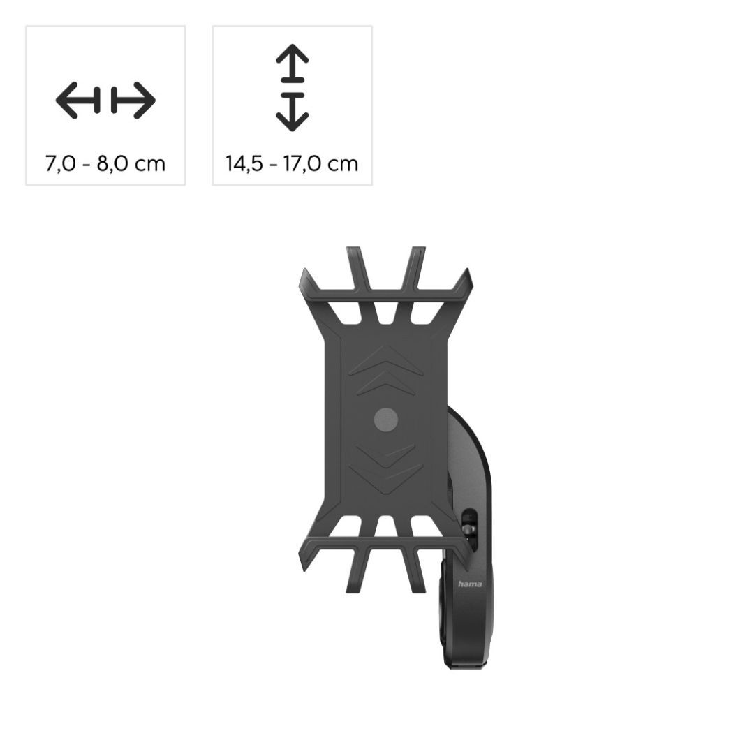 Hama Mobile Phone Holder for E-Bikes Black Hama Mobile Phone Holder for E-Bikes Black