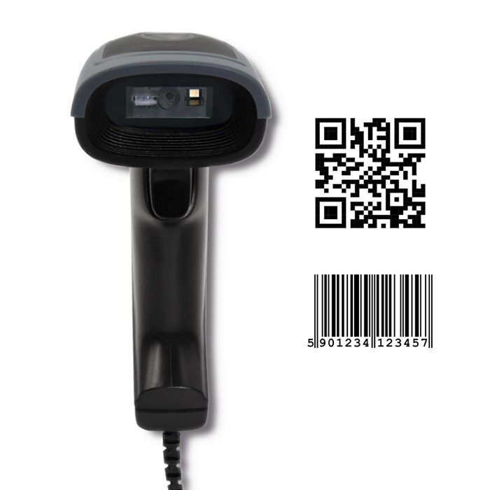 Qoltec Wired QR & Lézer vonalkódolvasó USB Black Qoltec Wired QR & Lézer vonalkódolvasó USB Black