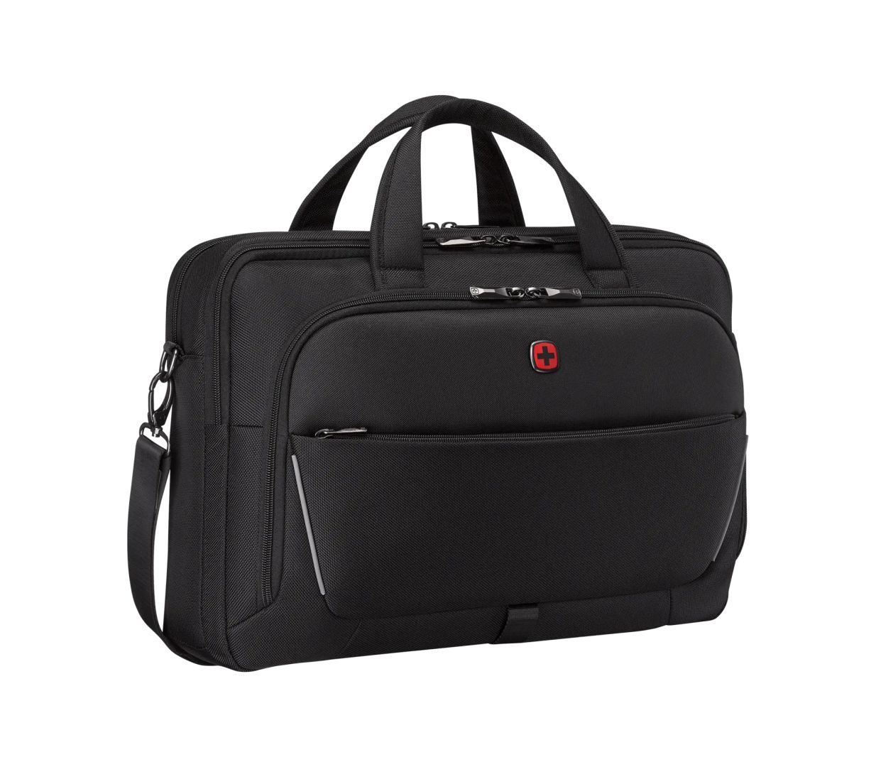 Wenger Meteor Brief 17" Laptop Briefcase with Tablet Pocket Black Wenger Meteor Brief 17" Laptop Briefcase with Tablet Pocket Black