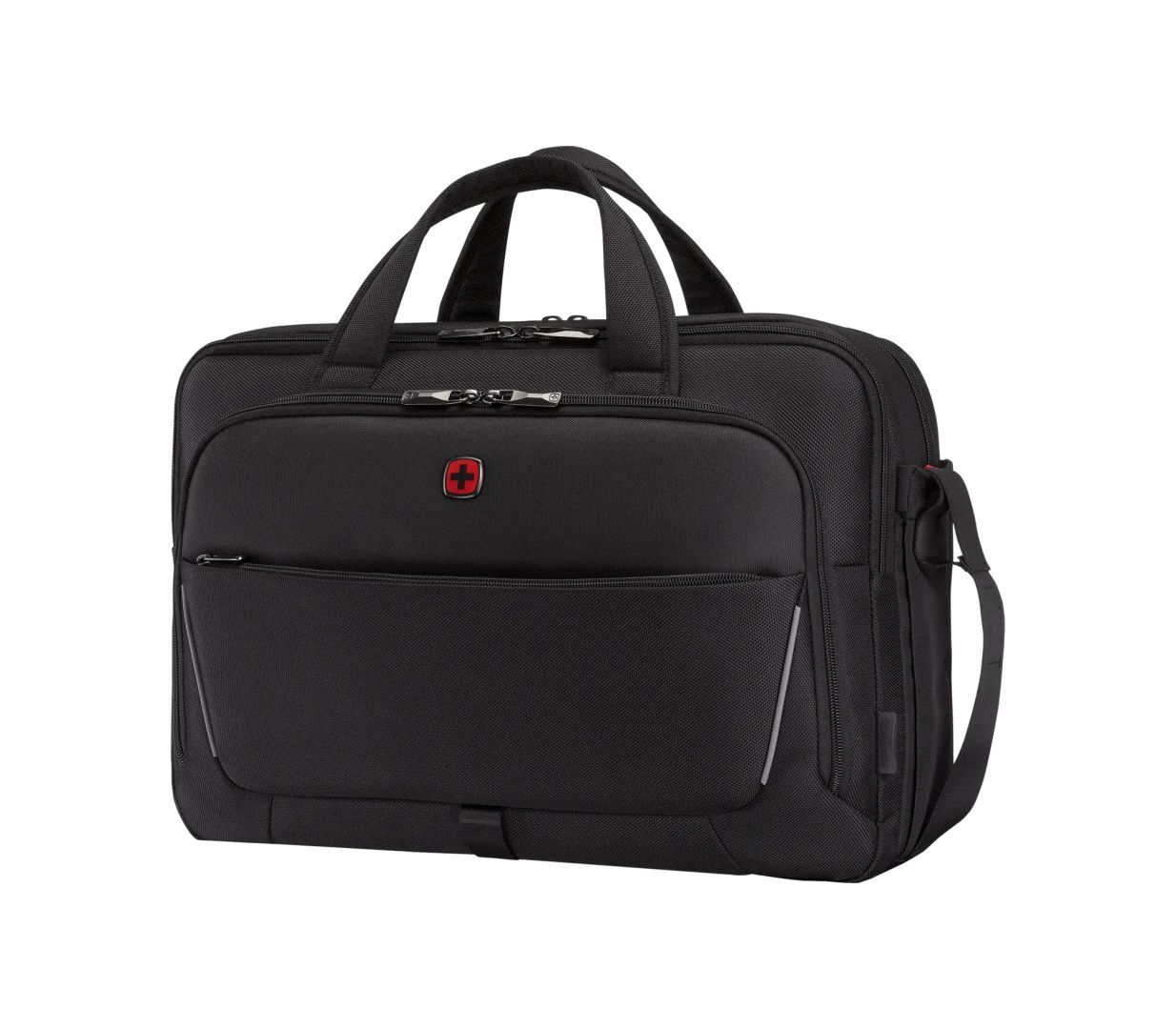 Wenger Meteor Brief 17" Laptop Briefcase with Tablet Pocket Black Wenger Meteor Brief 17" Laptop Briefcase with Tablet Pocket Black