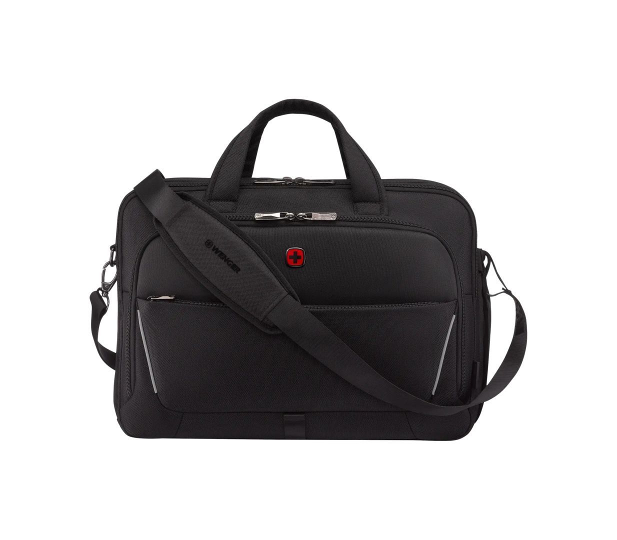 Wenger Meteor Brief 17" Laptop Briefcase with Tablet Pocket Black Wenger Meteor Brief 17" Laptop Briefcase with Tablet Pocket Black