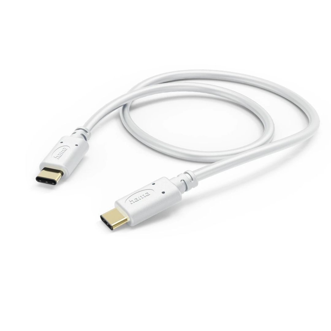 Hama USB-C to USB-C cable 1,5m White Hama USB-C to USB-C cable 1,5m White