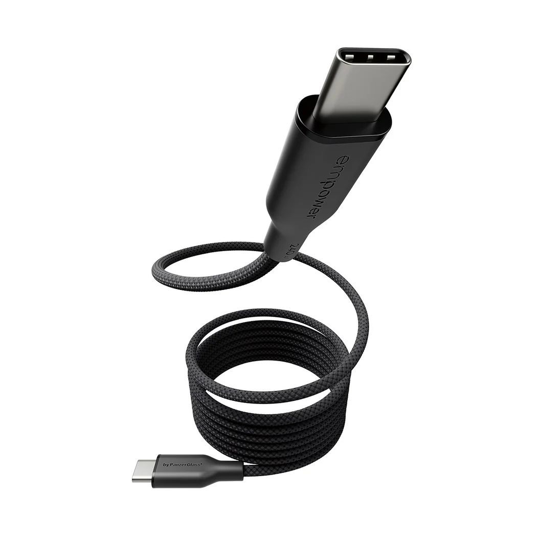 PanzerGlass Magnetic 240W USB-C to USB-C cable 1,5m Black PanzerGlass Magnetic 240W USB-C to USB-C cable 1,5m Black