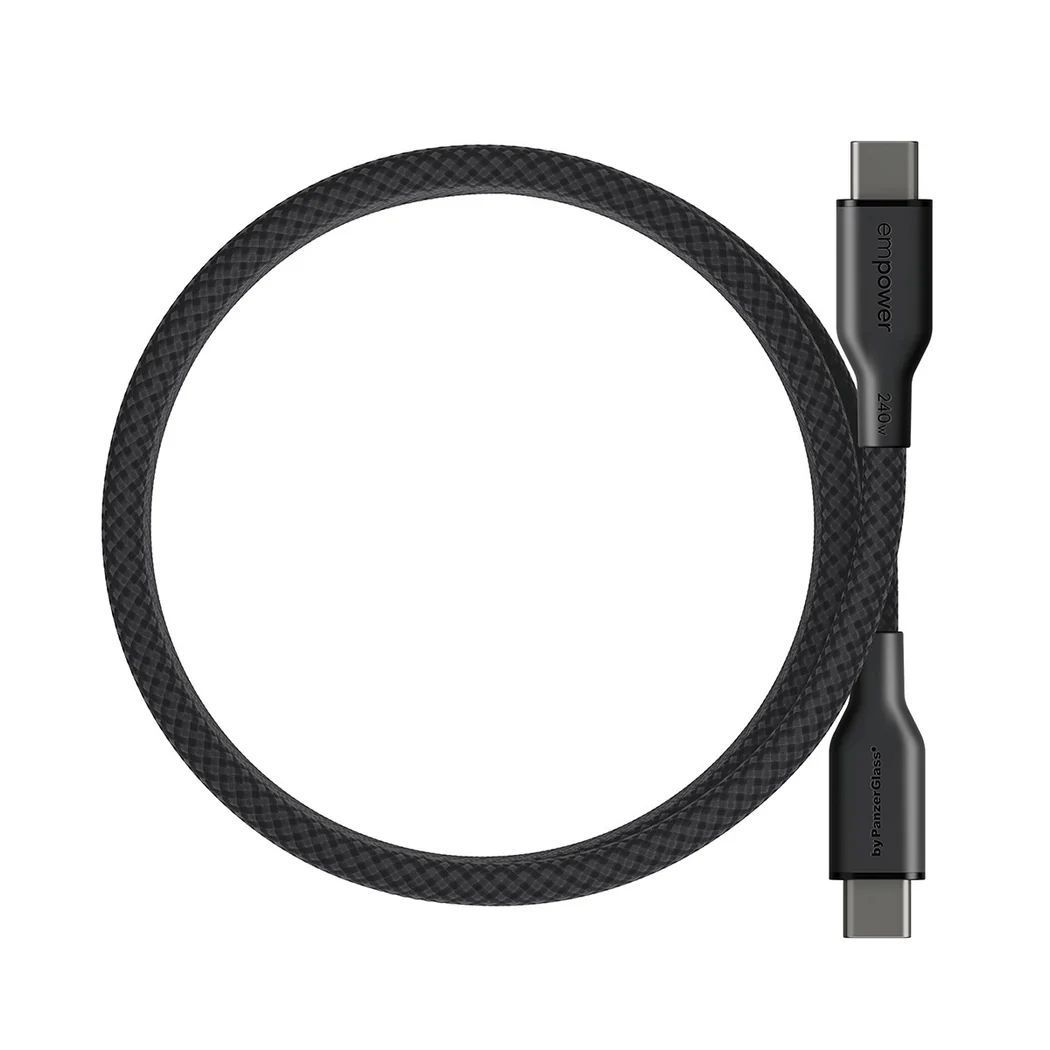 PanzerGlass Magnetic 240W USB-C to USB-C cable 1,5m Black PanzerGlass Magnetic 240W USB-C to USB-C cable 1,5m Black