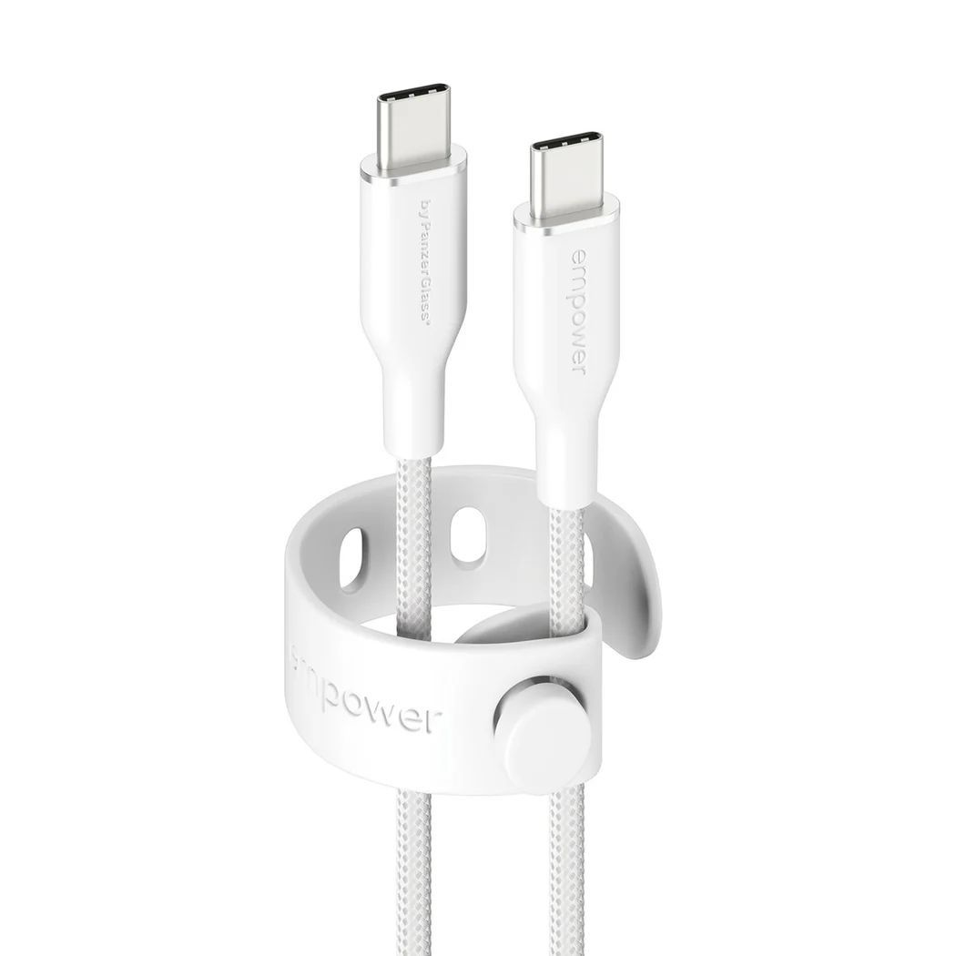 PanzerGlass 60W USB-C to USB-C USB 2.0 cable 1,2m White PanzerGlass 60W USB-C to USB-C USB 2.0 cable 1,2m White