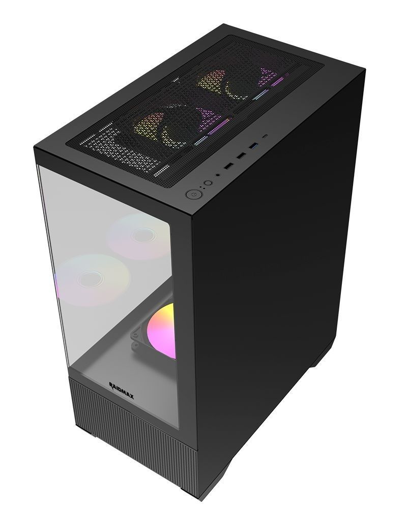 RaidMax i802 Air Tempered Glass Black