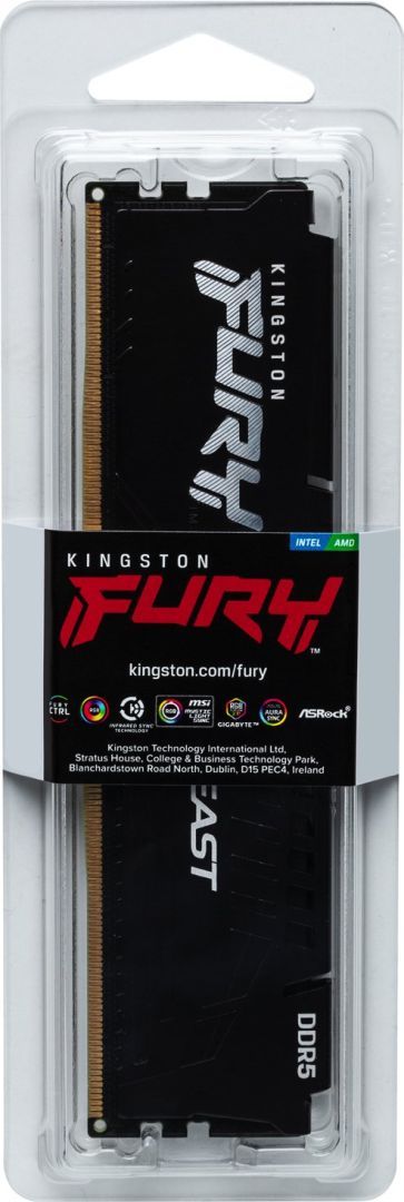 Kingston 16GB DDR5 6800MHz Fury Beast Black Kingston 16GB DDR5 6800MHz Fury Beast Black