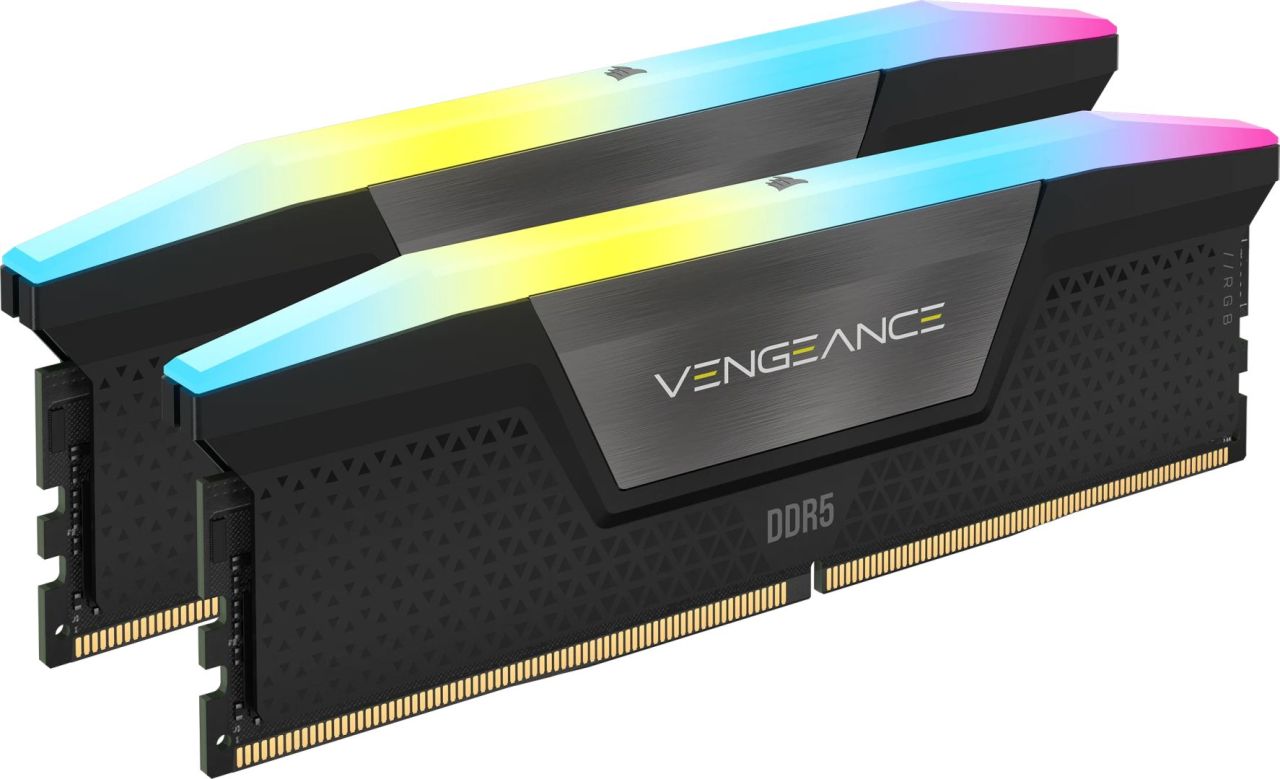 Corsair 32GB DDR5 6200MHz Kit(2x16GB) Vengeance RGB Black Corsair 32GB DDR5 6200MHz Kit(2x16GB) Vengeance RGB Black