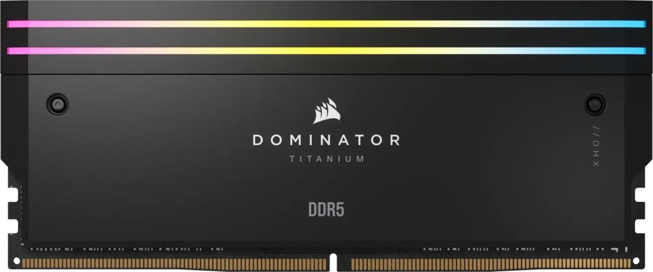 Corsair 64GB DDR5 6400MHz Kit(2x32GB) Dominator Titanium RGB Black Corsair 64GB DDR5 6400MHz Kit(2x32GB) Dominator Titanium RGB Black