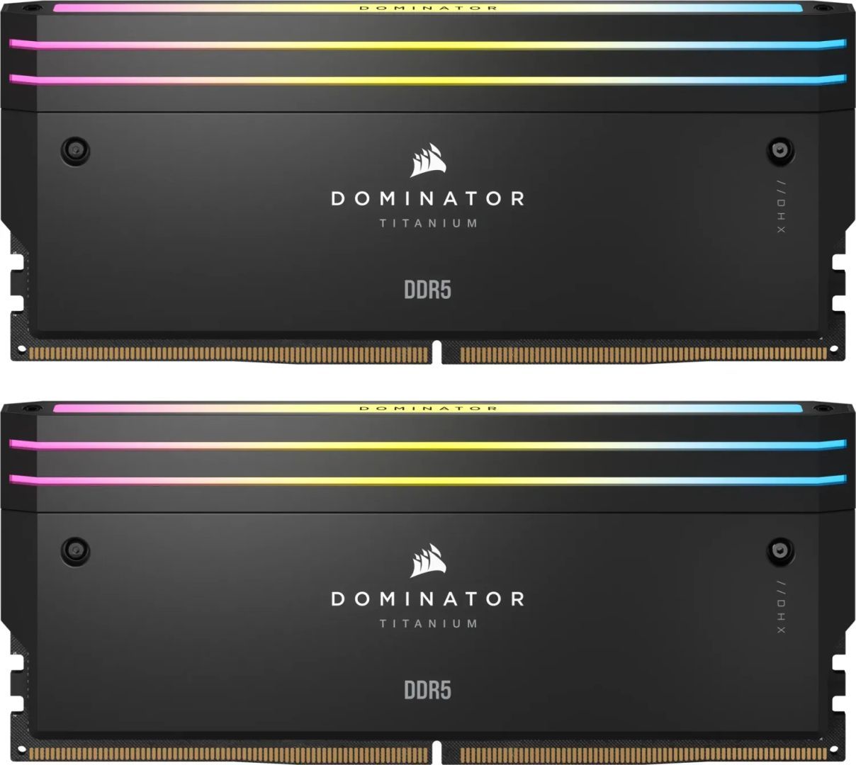 Corsair 64GB DDR5 6400MHz Kit(2x32GB) Dominator Titanium RGB Black Corsair 64GB DDR5 6400MHz Kit(2x32GB) Dominator Titanium RGB Black