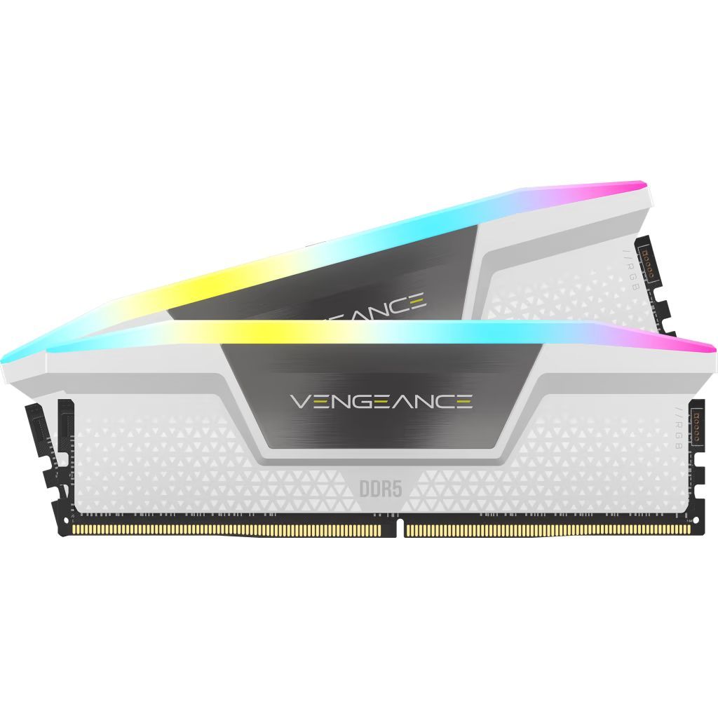 Corsair 64GB DDR5 5600MHz Kit(2x32GB) Vengeance RGB White Corsair 64GB DDR5 5600MHz Kit(2x32GB) Vengeance RGB White