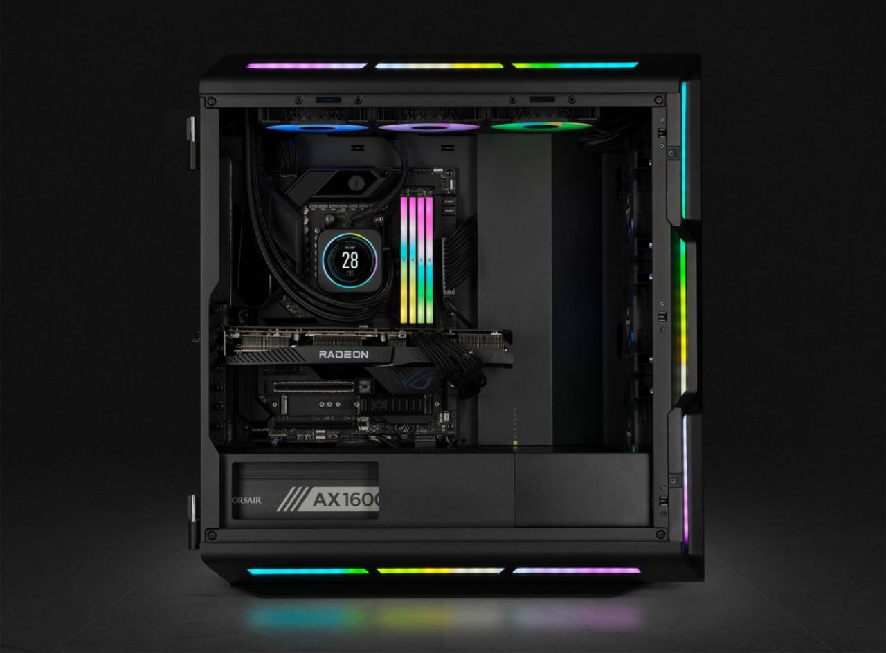 Corsair 64GB DDR5 5600MHz Kit(4x16GB) Vengeance RGB AMD Expo Black Corsair 64GB DDR5 5600MHz Kit(4x16GB) Vengeance RGB AMD Expo Black