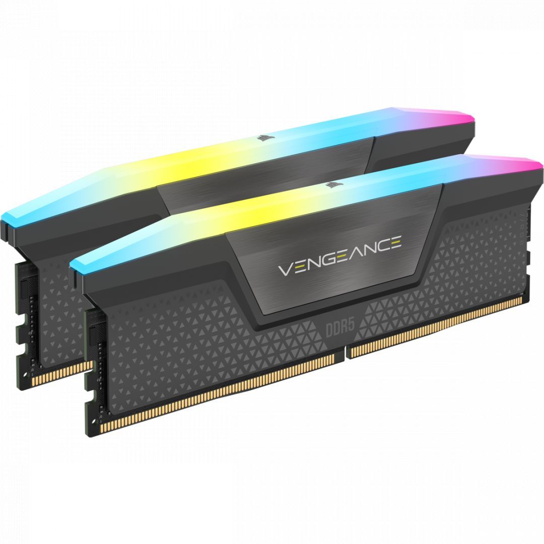 Corsair 64GB DDR5 5600MHz Kit(2x32GB) Vengeance RGB AMD Expo Black Corsair 64GB DDR5 5600MHz Kit(2x32GB) Vengeance RGB AMD Expo Black
