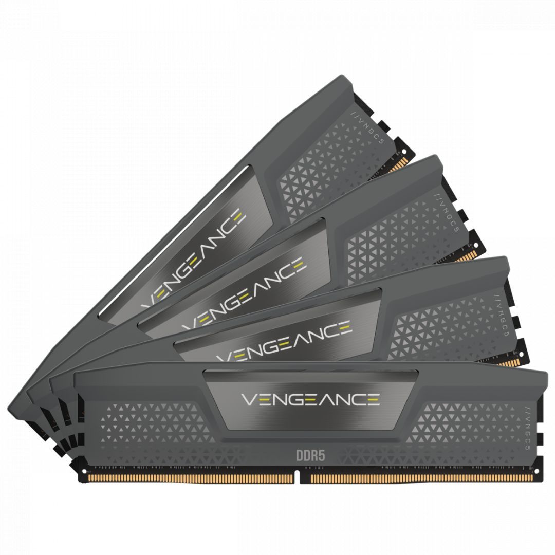Corsair 64GB DDR5 5600MHz Kit(4x16GB) Vengeance Cool Grey Corsair 64GB DDR5 5600MHz Kit(4x16GB) Vengeance Cool Grey